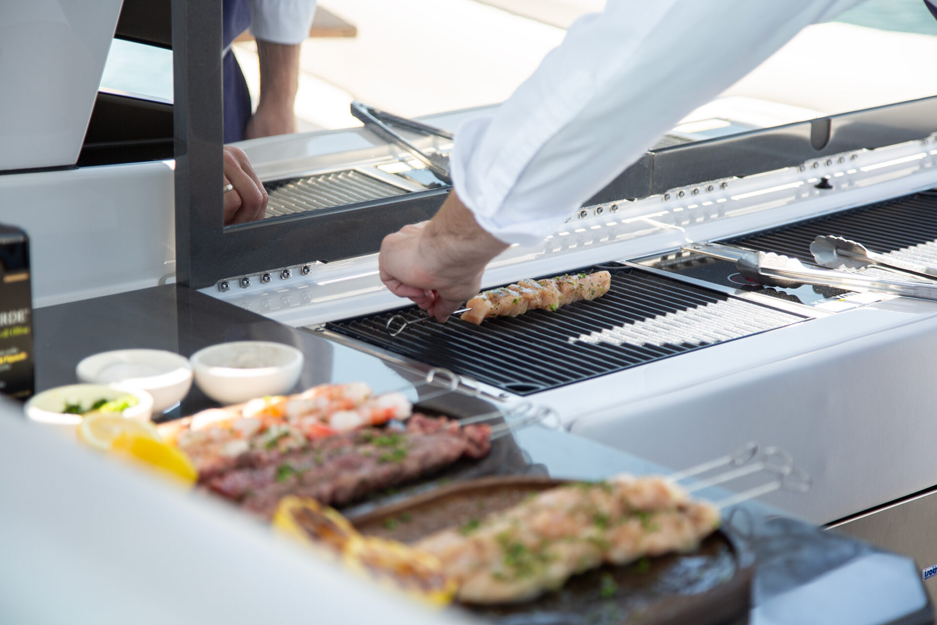 Private chef on an Aviara Boat Charter