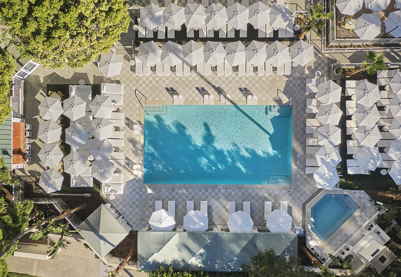 View of the pool at Pendry Newport Beach