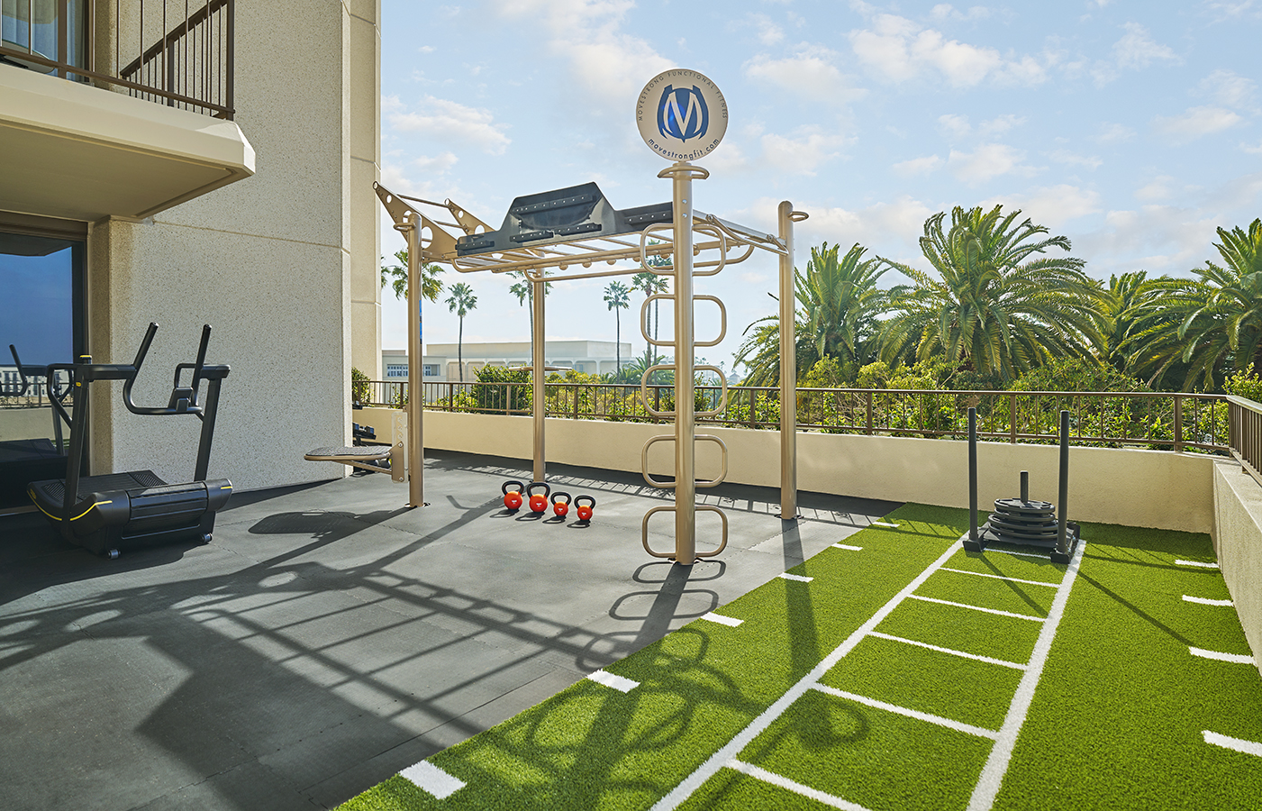 Fitness center at Pendry Newport Beach